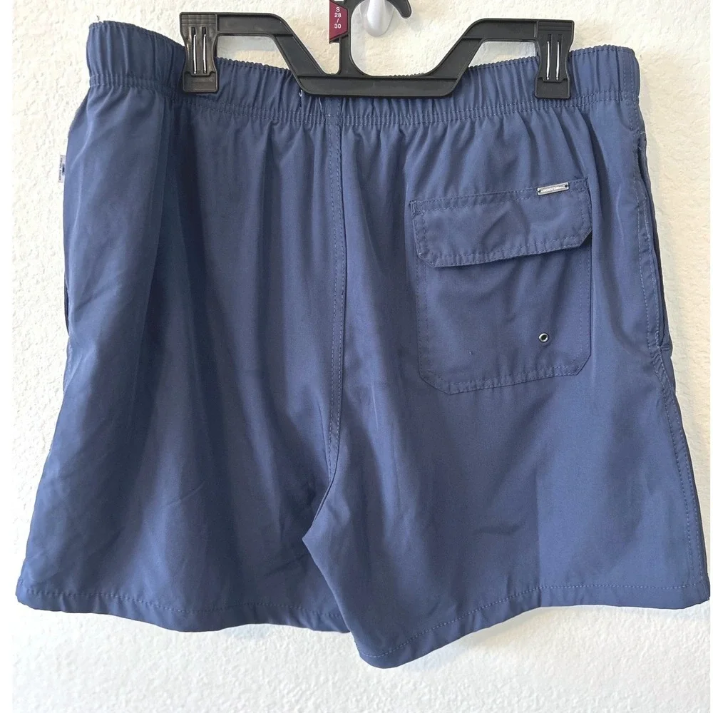 Vintage Summer Mens Navy Blue Swim Trunks Board Shorts XL‎